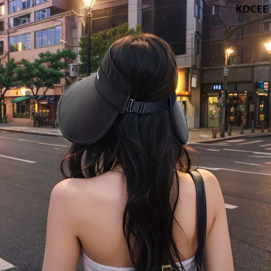 Wide-Brim UV Sun Visor Hat