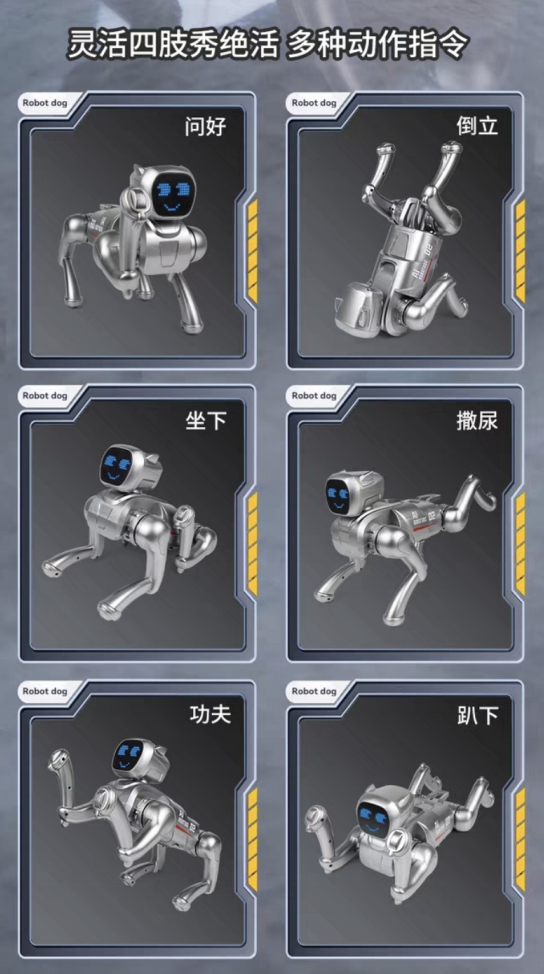 AI Smart Robot Dog - Voice Chat, English Talk, Action Programming, Dance